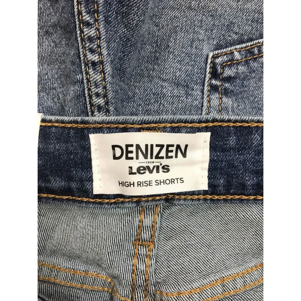NEW Denizen by Levis Women's Medium Wash High Rise Denim Shorts - 6 - Picture 3 of 4